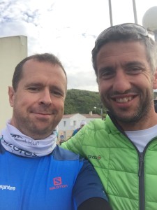 Selfie avant le départ avec Mario Leal, le boss de l'Azores Trail Run.